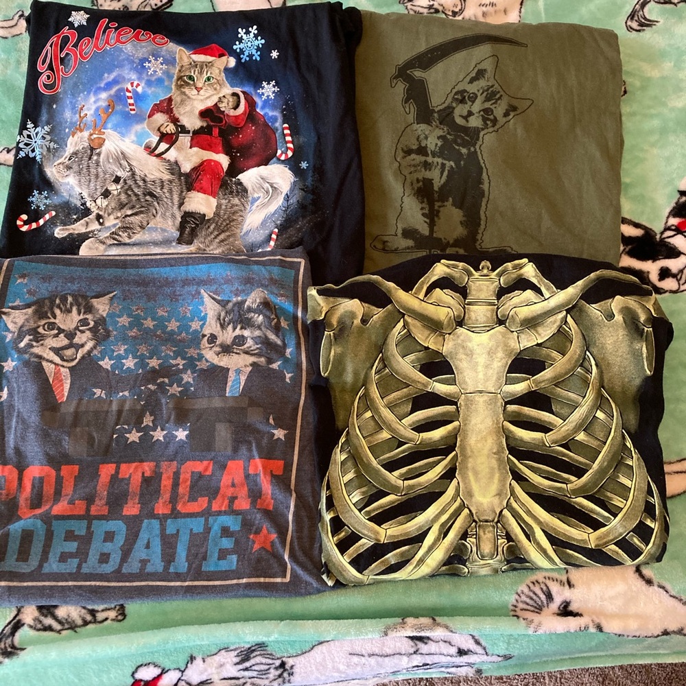 Lot of 4 novelty t-shirts